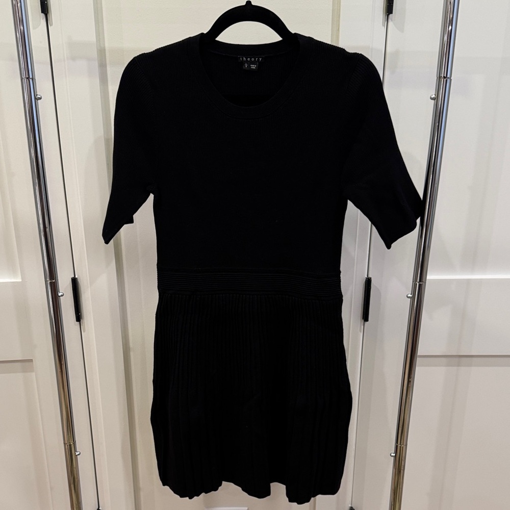 Theory Black Midi Dress